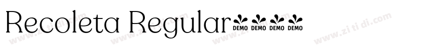 Recoleta Regular字体转换